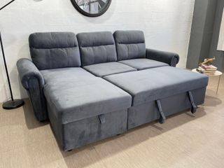 Sofá Cama Chaiselongue Reversible Gris - OFERTA