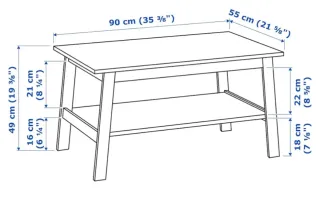 HOY Mesa de centro Ikea blanca