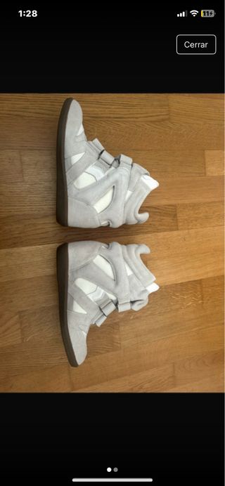 Isabel Marant Beket Zapatos Tacones Beige/Blanco