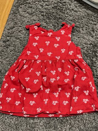 Vestito Kiabi 3 mesi rosso fiori