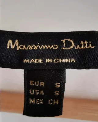 Blusa Massimo Dutti Blanca Nueva