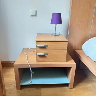 Cabecero + Estructura Cama + 2 Mesitas