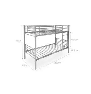 Litera Metálica Gris