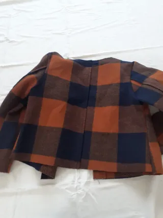Giacchino donna scozzese blu e marrone
