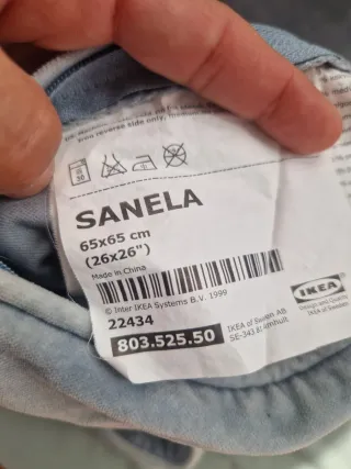 4 Fundas de cojín de tela de ikea de 65x65cm