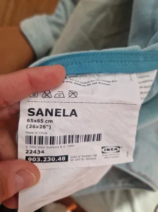 4 Fundas de cojín de tela de ikea de 65x65cm