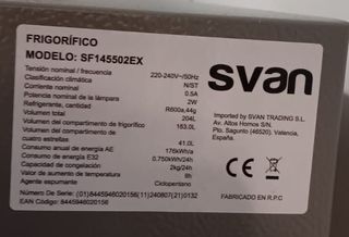 Frigorífico Combi SVAN Inox 2 Puertas