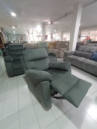 Sofá Reclinable Eléctrico Gris
