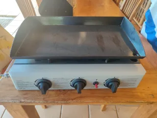 Plancha BBQ Metal Negra de gas