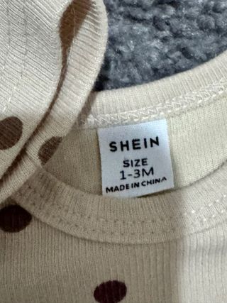 Set neonato: body, pantaloni e cappello pois 1-3 m