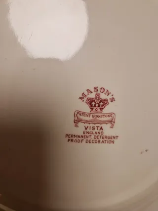 Antiguo plato Mason's Vista England
