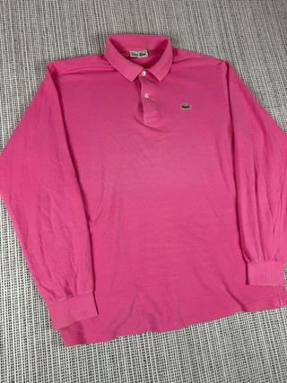 Polo longsleeve Lacoste - rosa - taglia XL