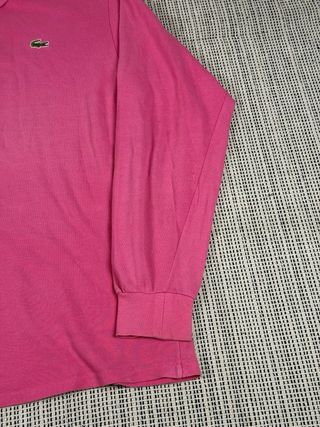 Polo longsleeve Lacoste - rosa - taglia XL