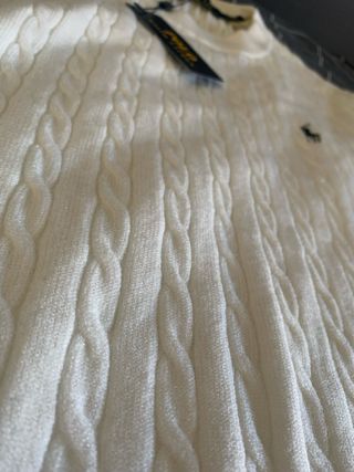 Jersey Polo Ralph Lauren Blanco Trenzado
