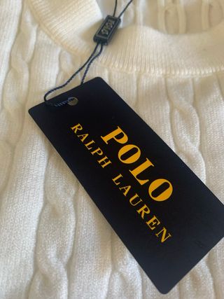 Jersey Polo Ralph Lauren Blanco Trenzado