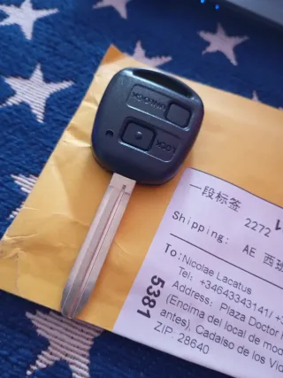 Llave Coche Toyota