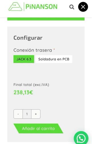 Patch pannel jack 6’3 TRS