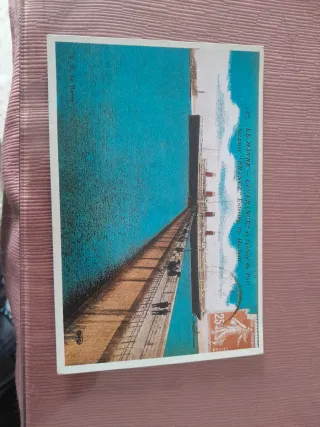 Postal antigua Le Havre France