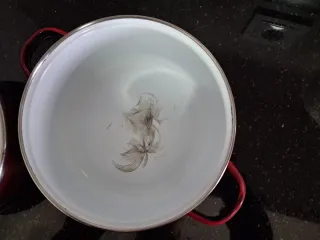 Pack 2 Ollas Acero Inoxidable Roja y Negra