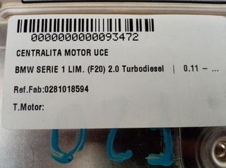 Bmw 0281018594 centralita motor serie 1 lim. 93472
