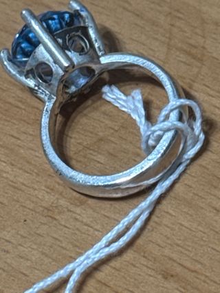 Anillo Plata Aguamarina