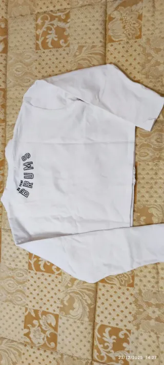 T-shirt con felpa maniche lunghe bambina