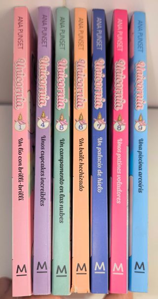 Lote 7 libros Unicornia.