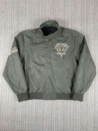 Bomber vintage con ricami - cachi - taglia L