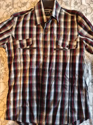 Camisa de cuadros hombre