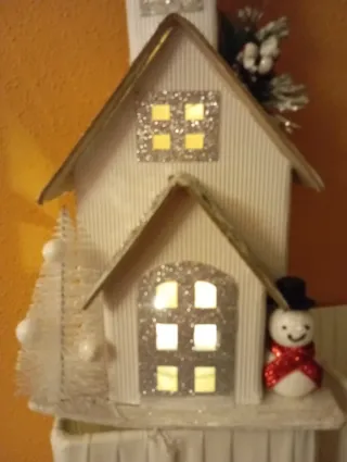 Casita Navideña con LED