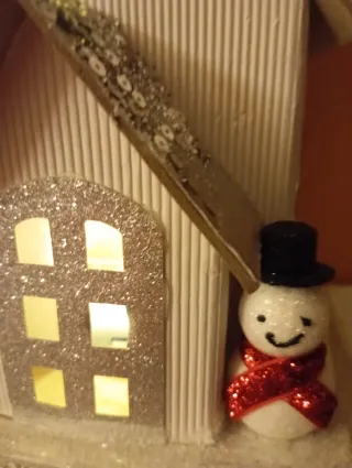 Casita Navideña con LED