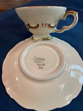 Taza y platillo Edelstein Bavaria 1930