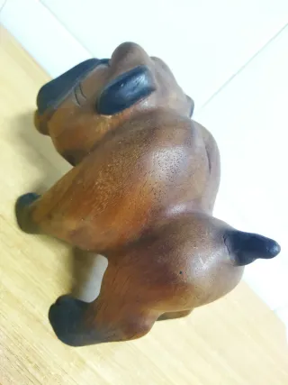 Perro de madera decorativo REBAJADO