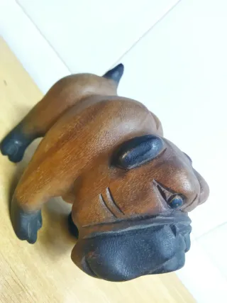 Perro de madera decorativo REBAJADO