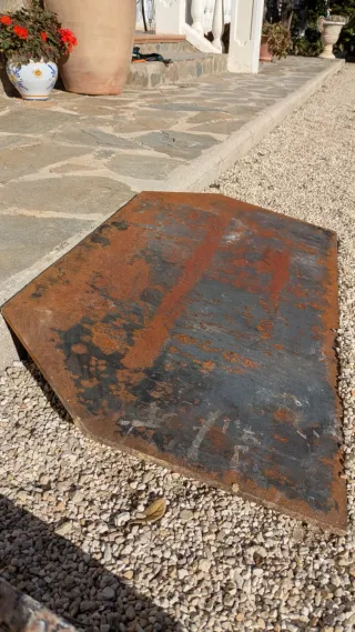 Plancha de hierro maciza