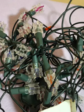 LUCES ANTIGUAS NAVIDAD MULTICOLOR