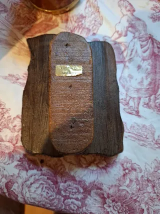 Sello antiguo madera hecho a mano