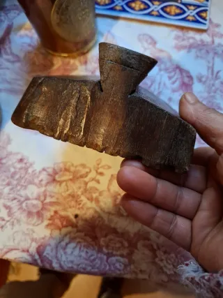 Sello antiguo madera hecho a mano