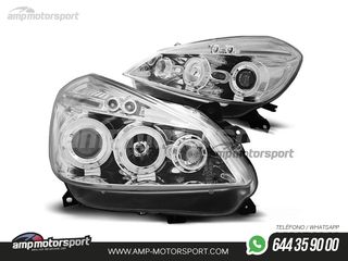 FAROS DELANTEROS OJOS DE ANGEL PARA RENAULT CLIO