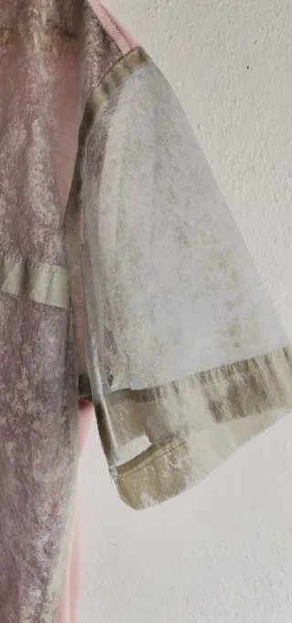 Camisa de fiesta en algodón y fibra de papel