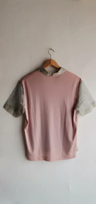 Camisa de fiesta en algodón y fibra de papel