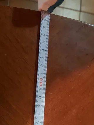 Mesa de comedor extensible de madera