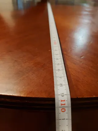 Mesa de comedor extensible de madera