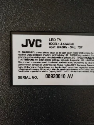 Se Vende Placa Fuente de Poder TV JVC Vestel 171PS