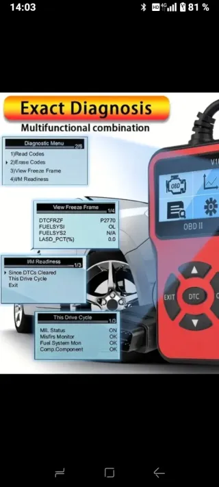 Escáner OBD II V100 Newest Modelo 2025