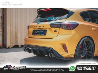 DIFUSOR TRASERO FORD FOCUS ST / ST-LINE MK4 2018-- NEGRO BRILLO