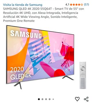 Samsung QLED 4K 55Q64T Smart TV 55