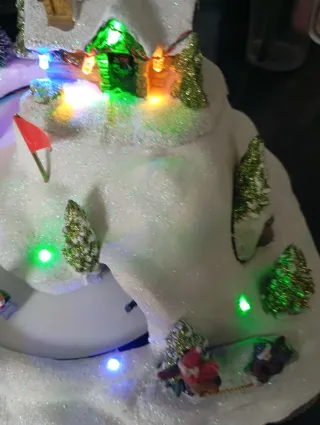 Escenario Navideño Pista de Ski LED