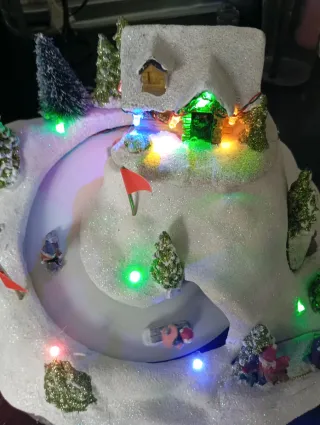 Escenario Navideño Pista de Ski LED