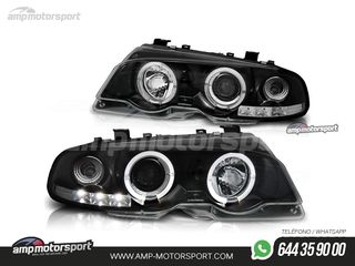 FAROS DELANTEROS OJOS DE ANGEL PARA BMW SERIE 3 E46 / COUPE / CABRIO